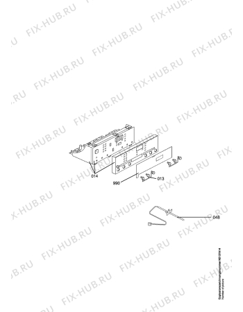 Взрыв-схема плиты (духовки) Aeg CB6140-1-M    CH - Схема узла Functional parts 267